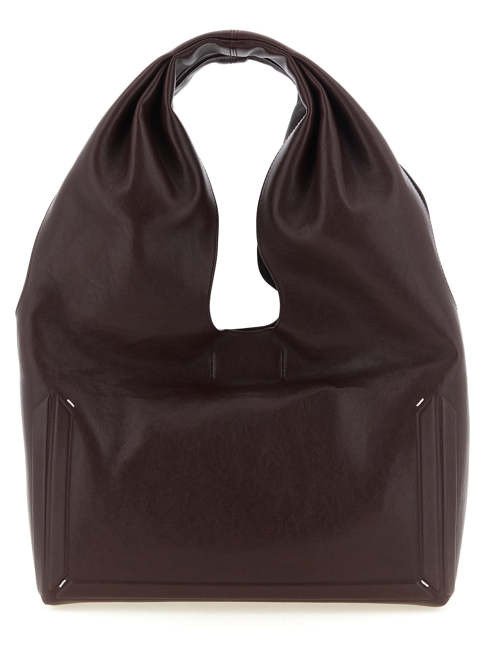 Bordeaux Lamb Leather Shoulder Bag