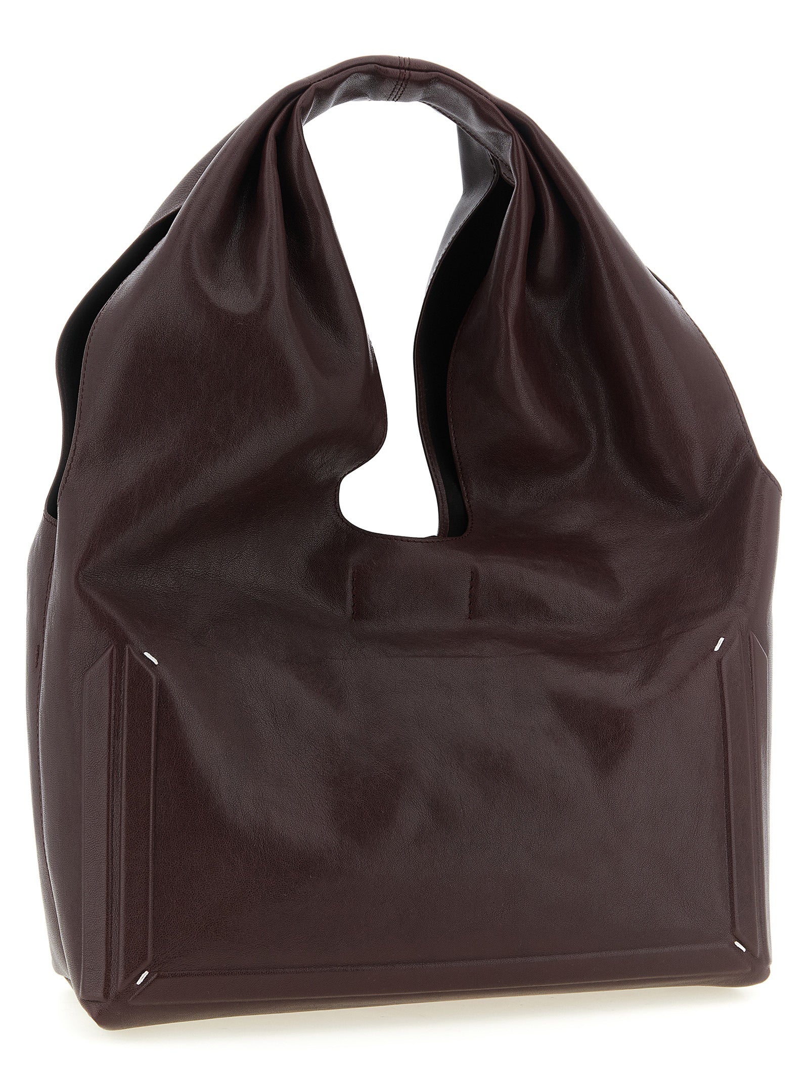 Bordeaux Lamb Leather Shoulder Bag