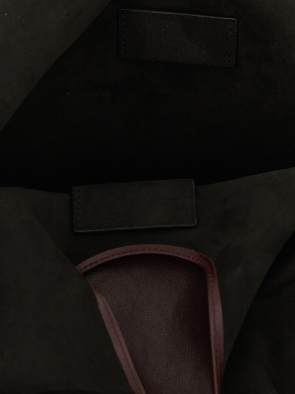 Bordeaux Lamb Leather Shoulder Bag