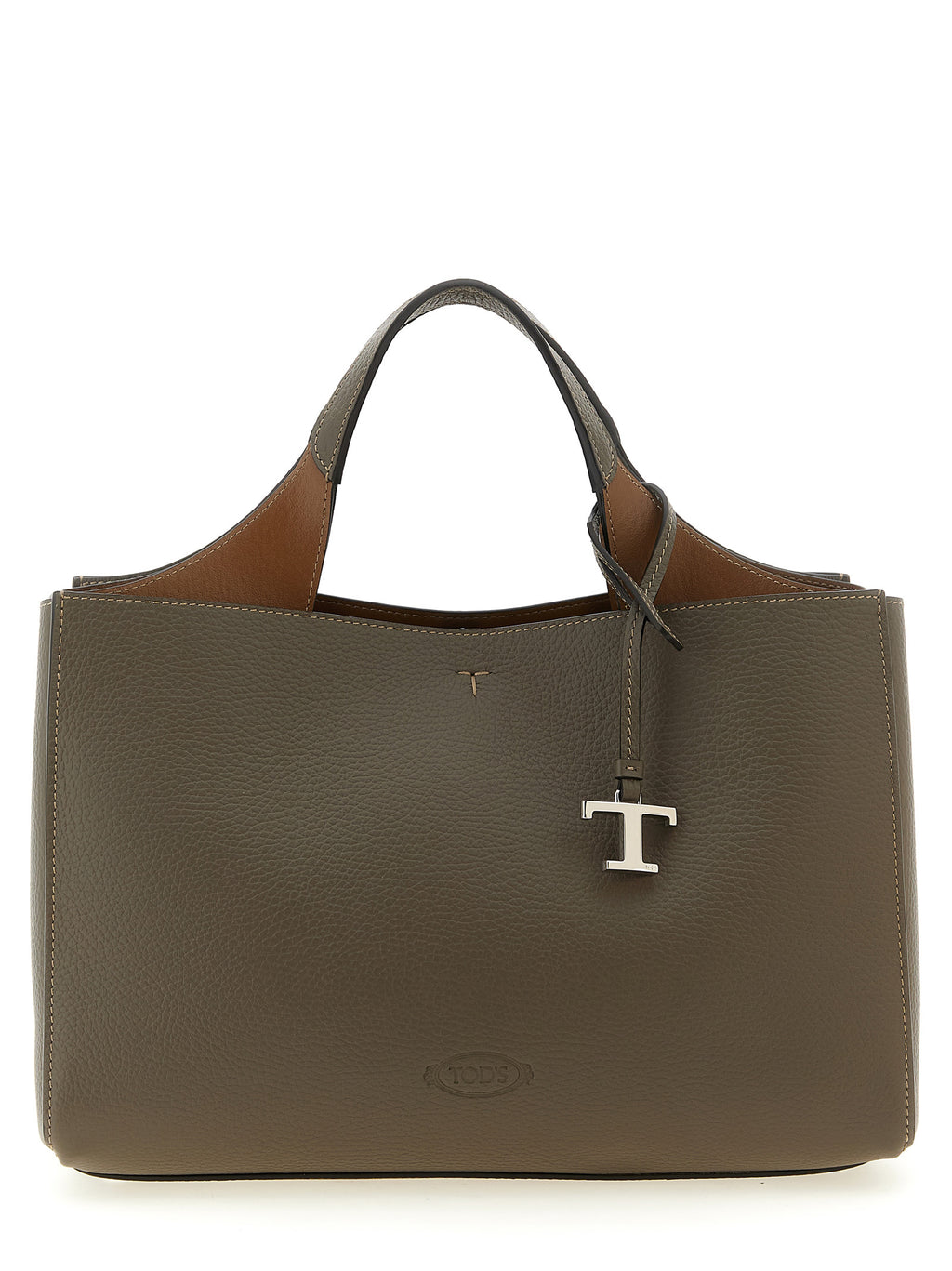 Gray Calfskin Handbag