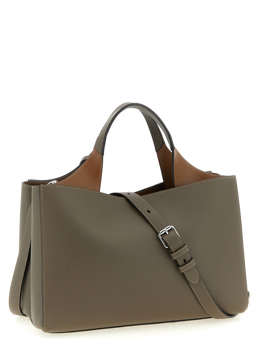 Gray Calfskin Handbag