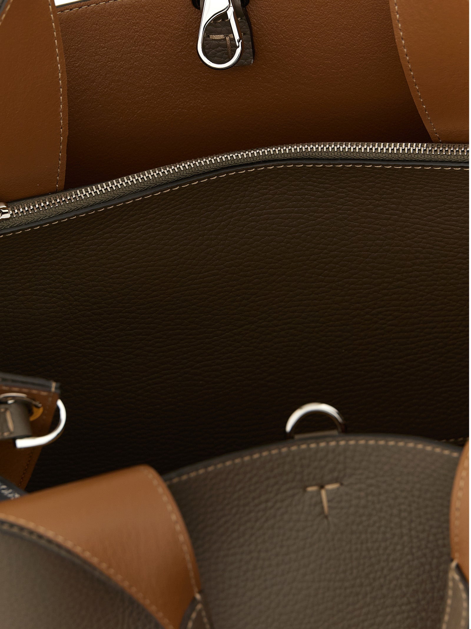 Gray Calfskin Handbag