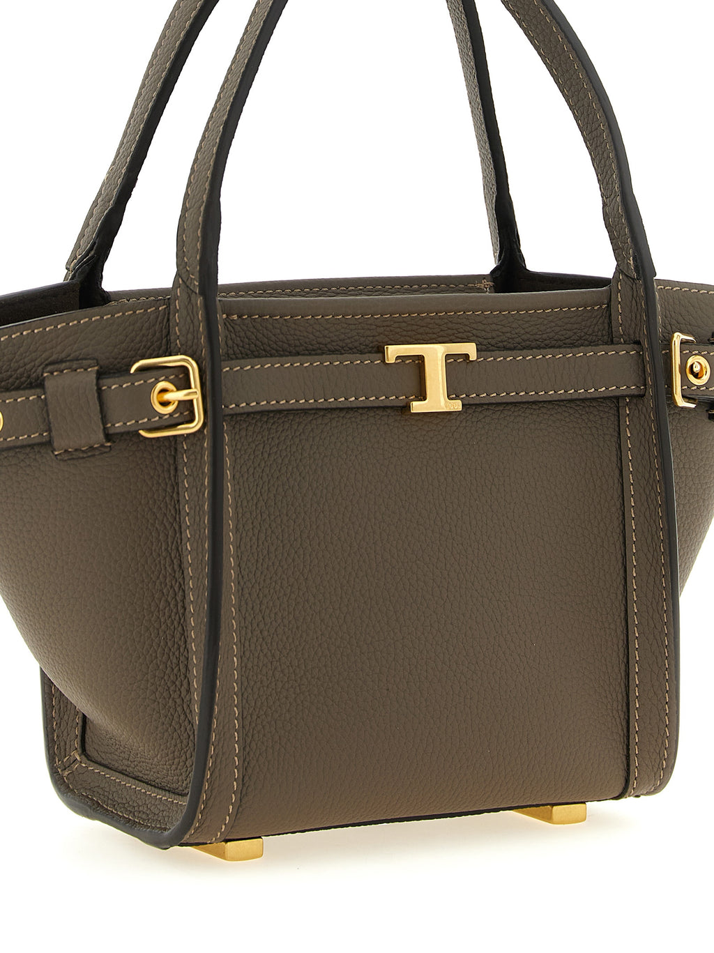 Gray Calfskin Tote Bag