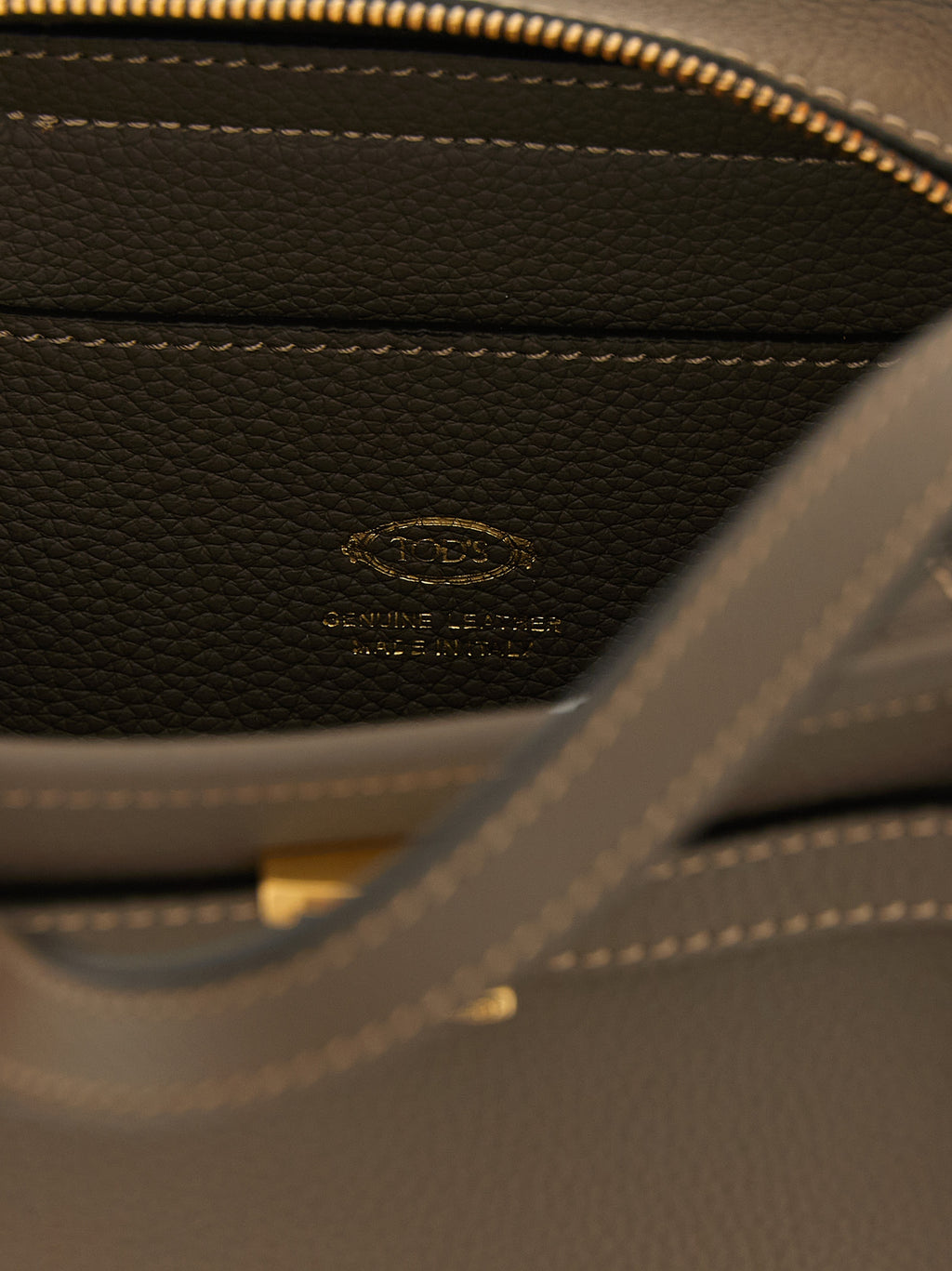 Gray Calfskin Tote Bag
