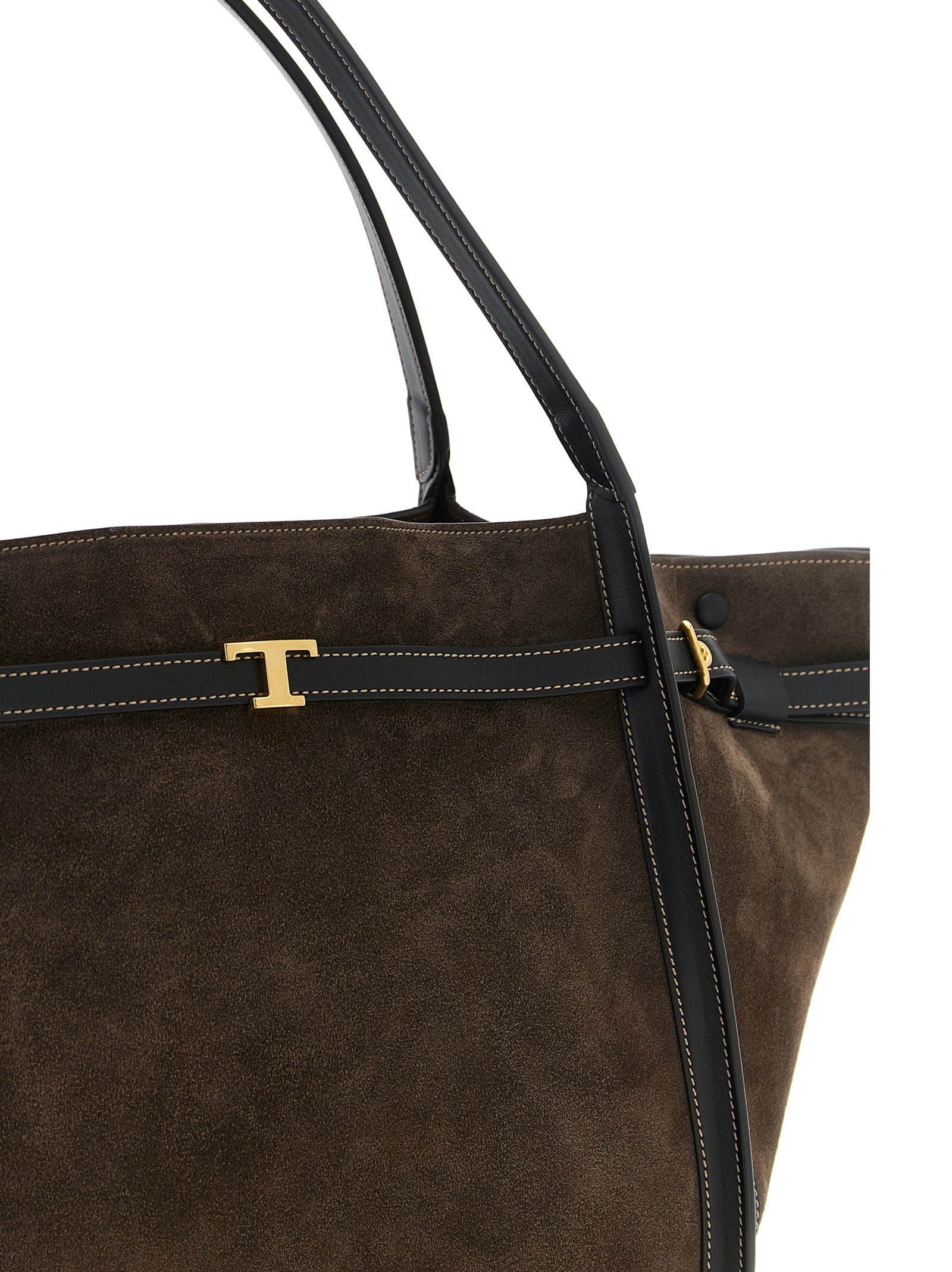 Tod's Brown Calfskin Tote Bag