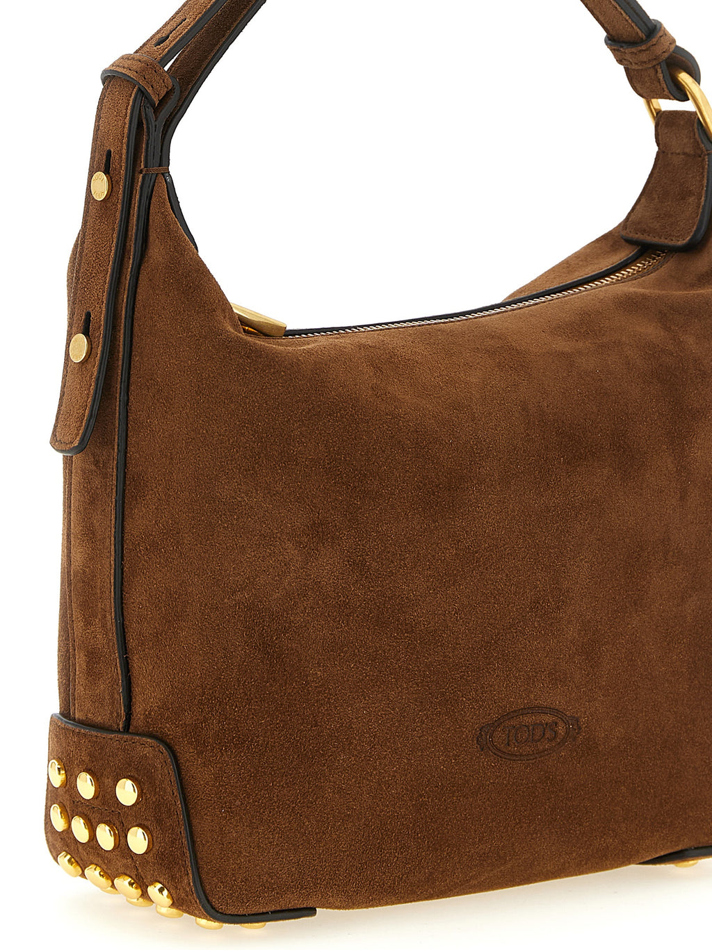 Brown Calfskin Shoulder Bag