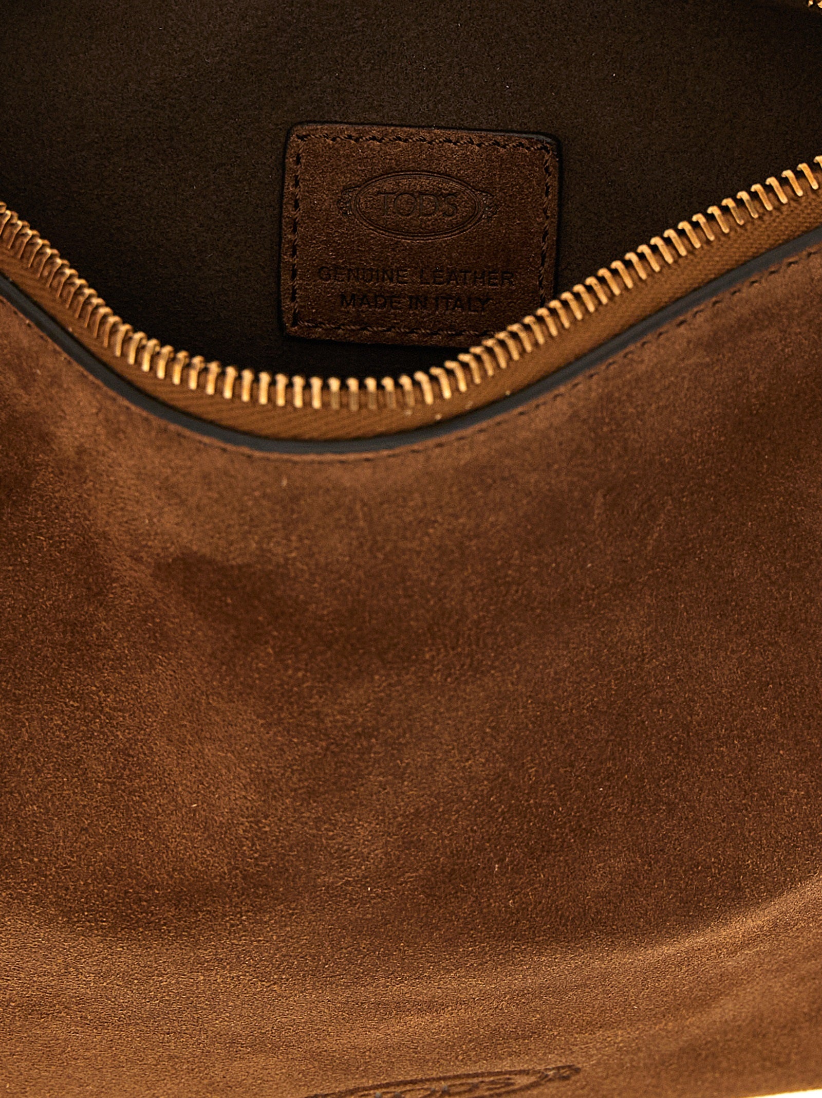 Brown Calfskin Shoulder Bag