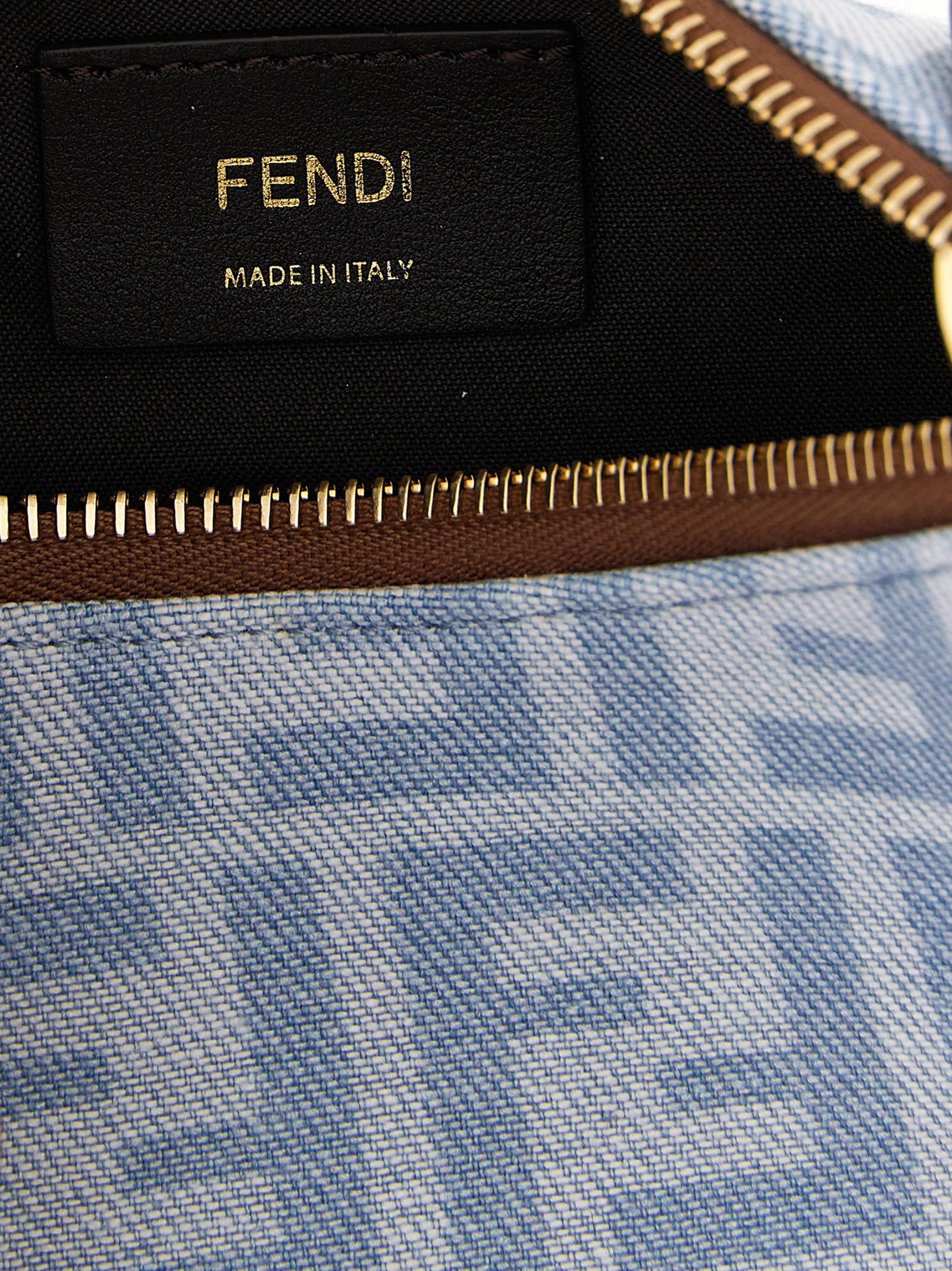 Blue Cotton Handbag