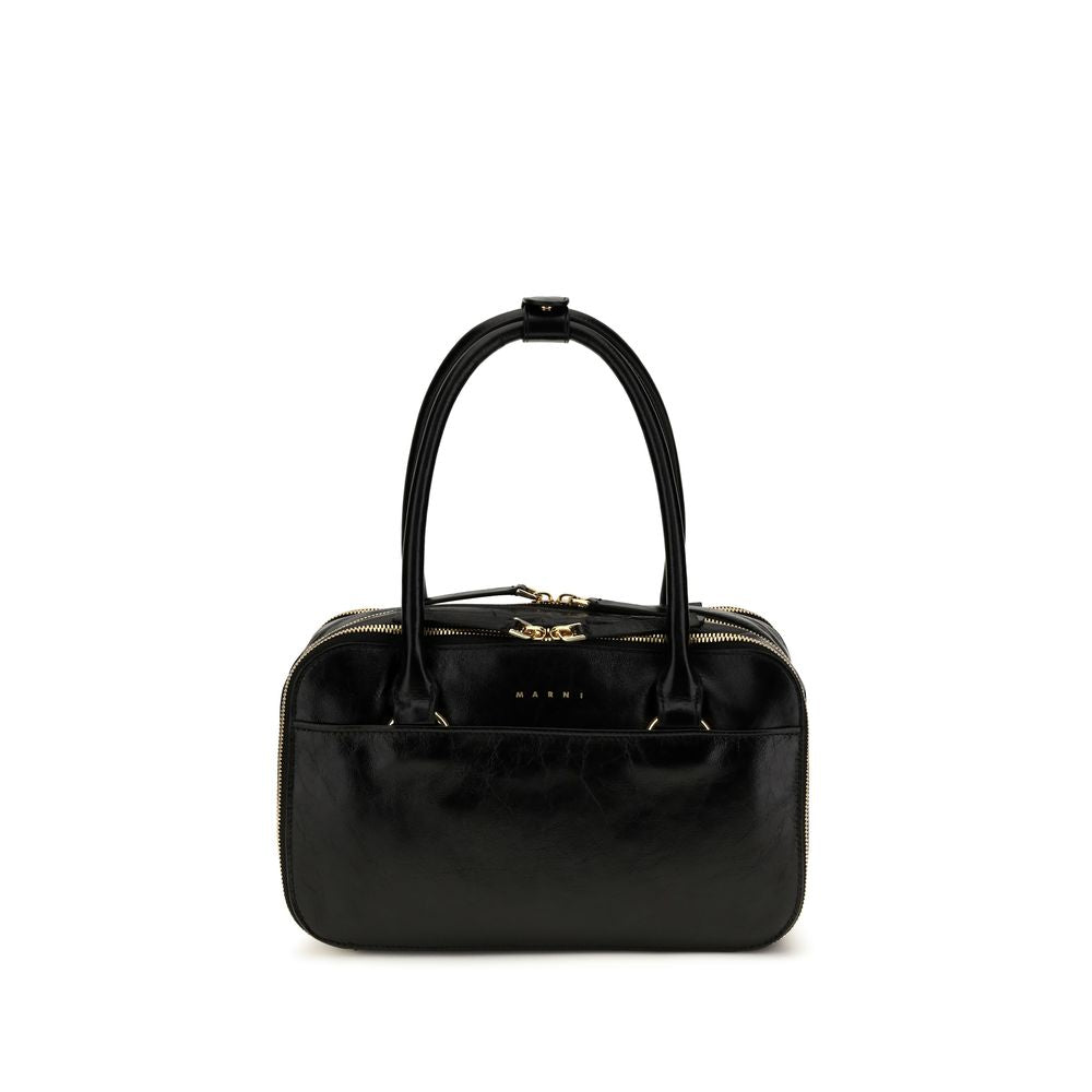 Black Calf Leather Bos Taurus Handbag