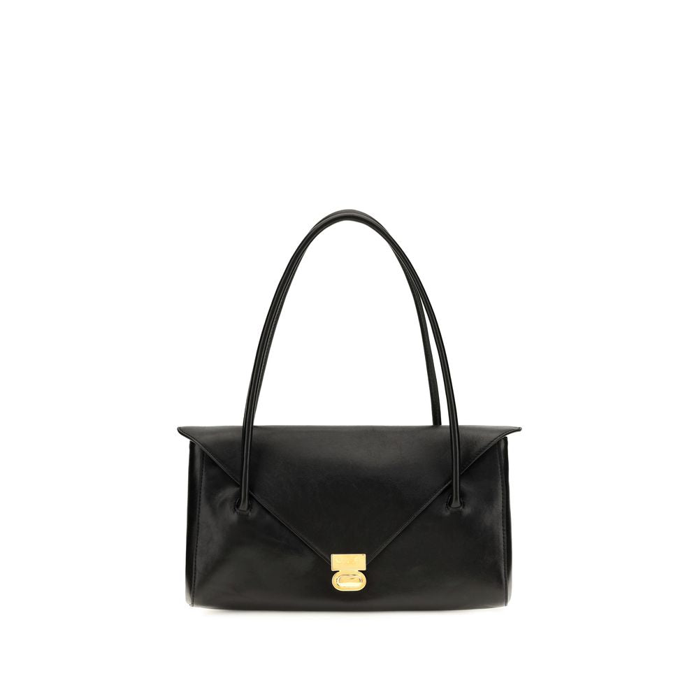 Black Calf Leather Bos Taurus Shoulder Bag