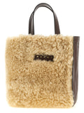 Multicolor Lamb Leather Handbag