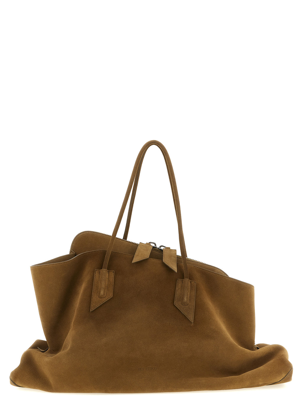 Brown Calfskin Shoulder Bag