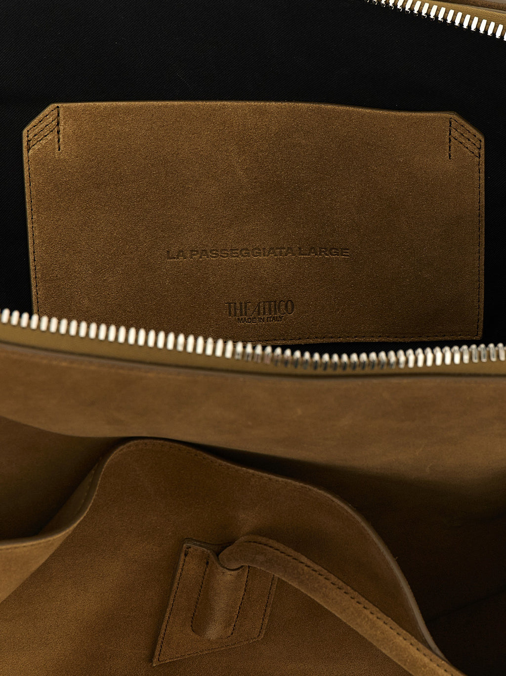 Brown Calfskin Shoulder Bag