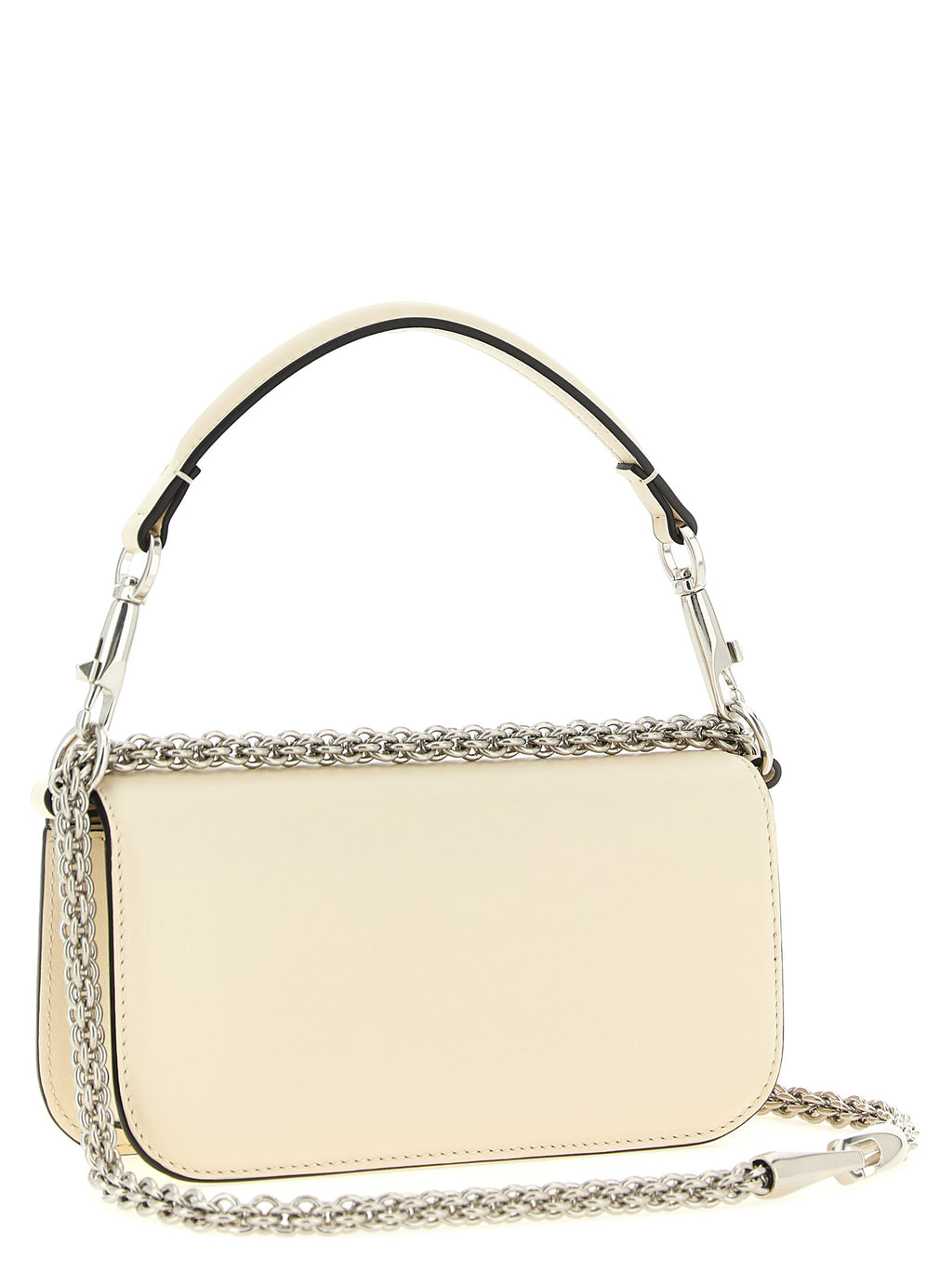 White Calfskin Shoulder Bag