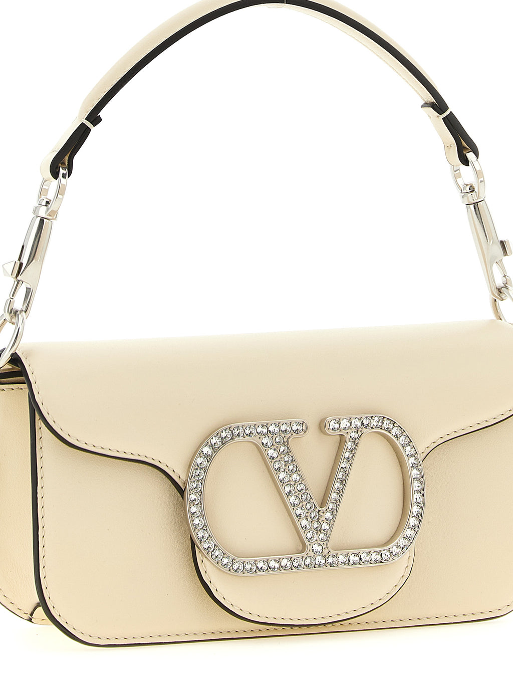 White Calfskin Shoulder Bag