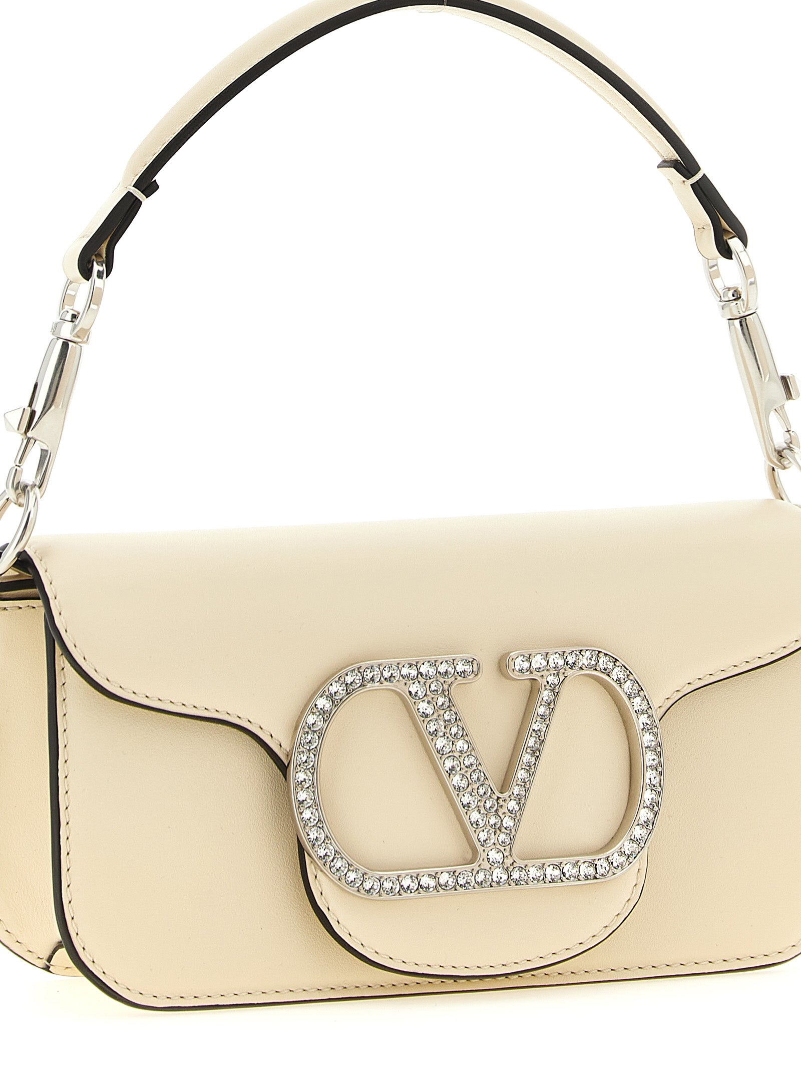 White Calfskin Shoulder Bag