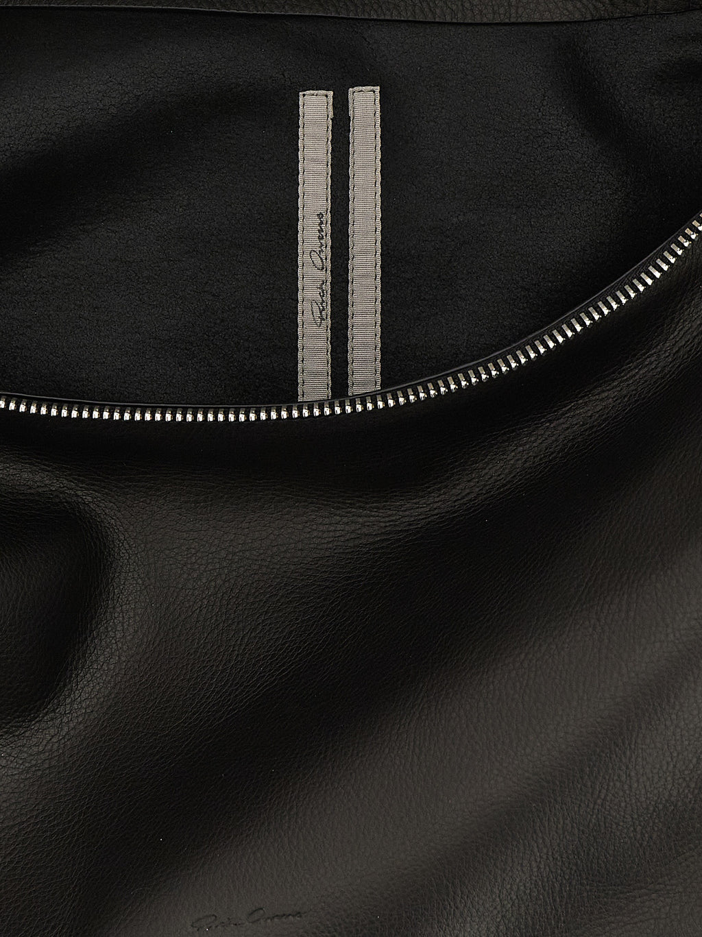 Black Calfskin Shoulder Bag