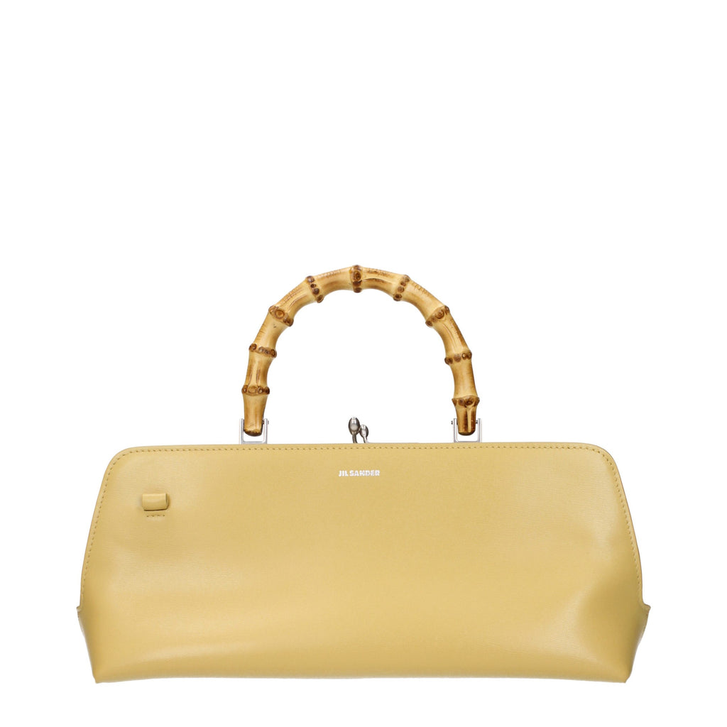 Yellow Leather Crossbody Bag