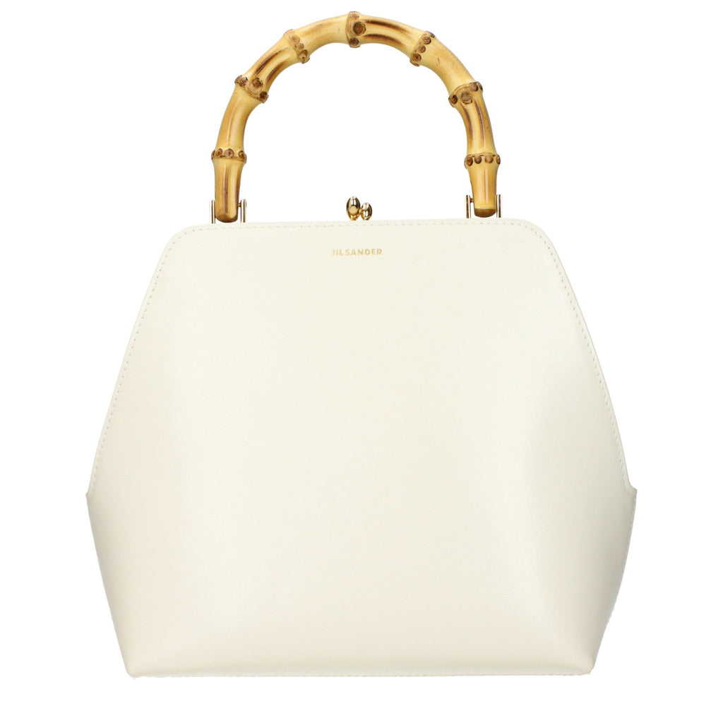 Beige Leather Handbag