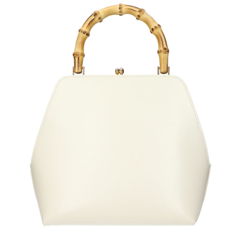 Beige Leather Handbag