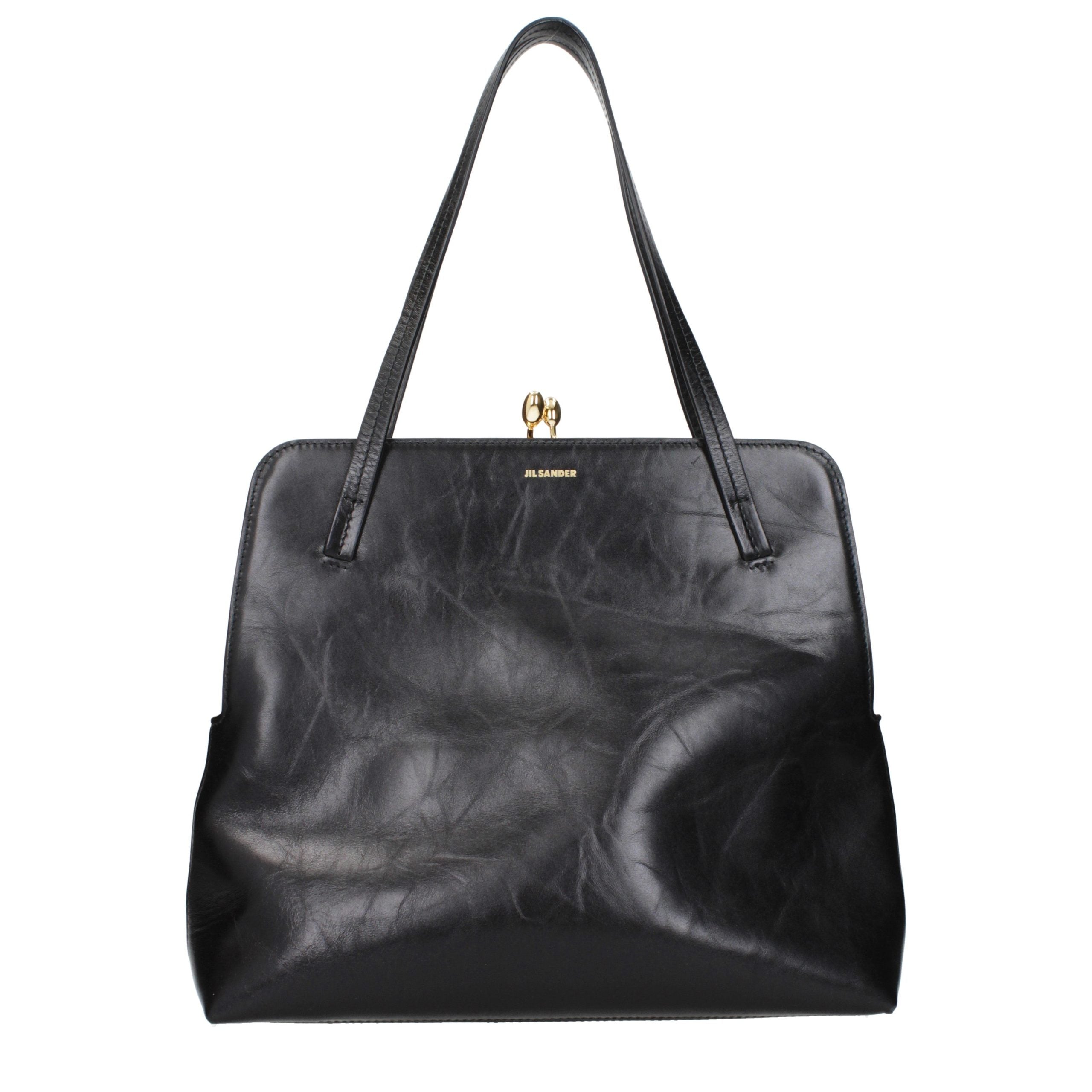 Black Leather Shoulder Bag
