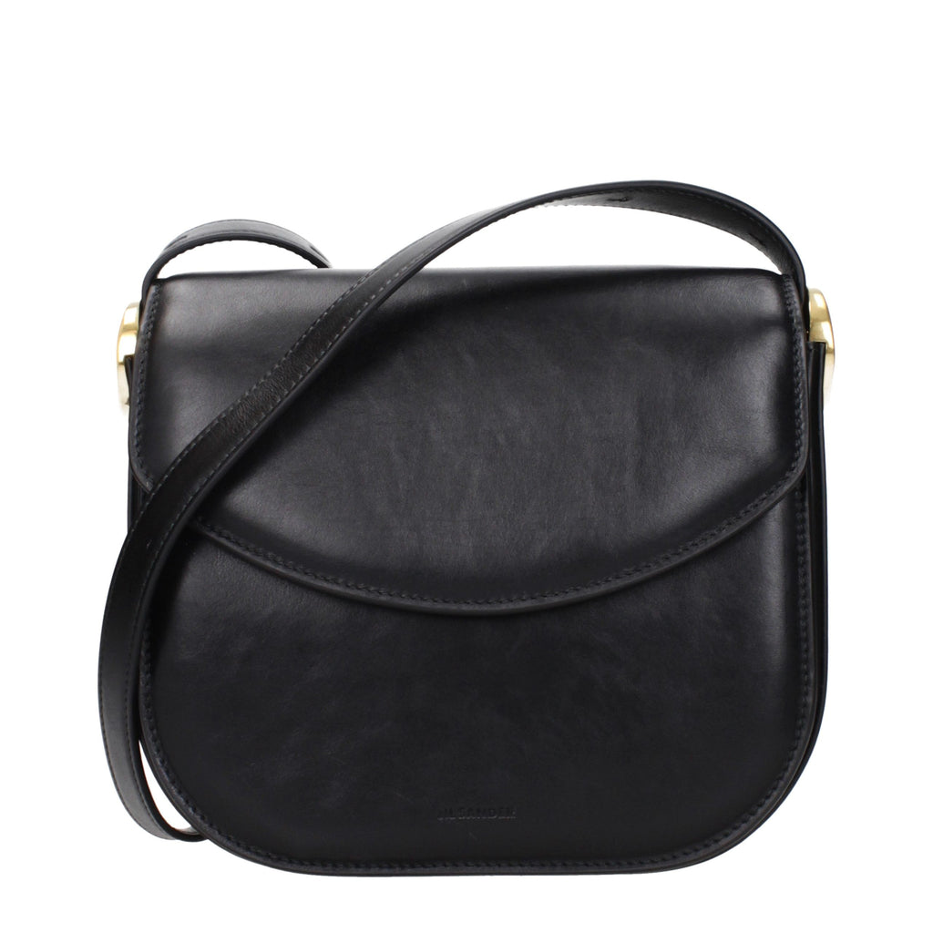 Black Leather Crossbody Bag
