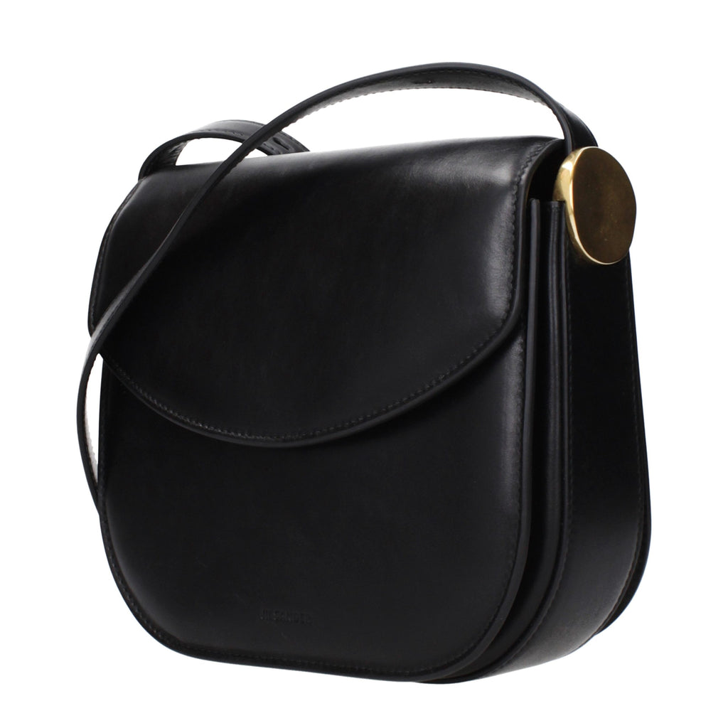 Black Leather Crossbody Bag