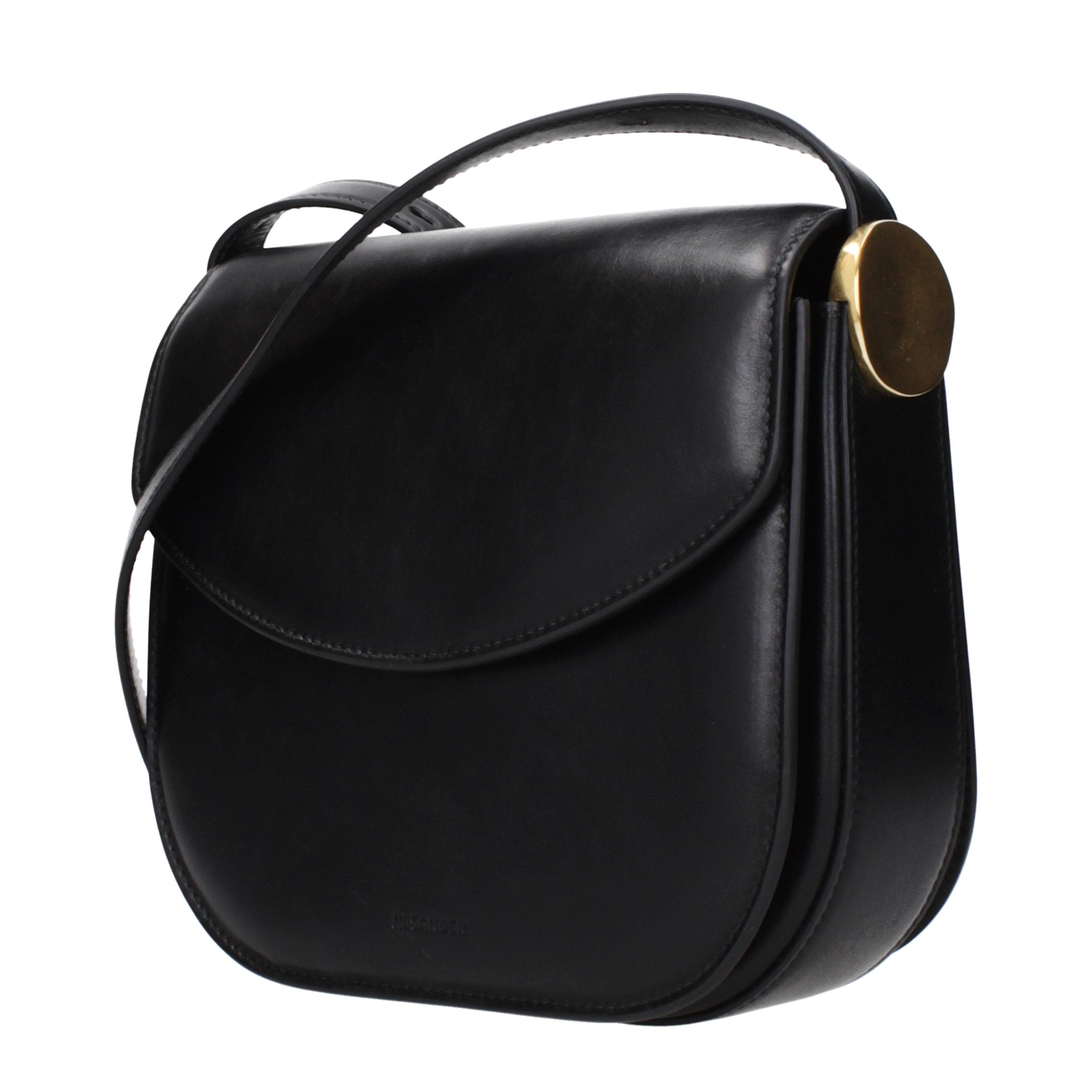 Jil Sander Black Leather Crossbody Bag