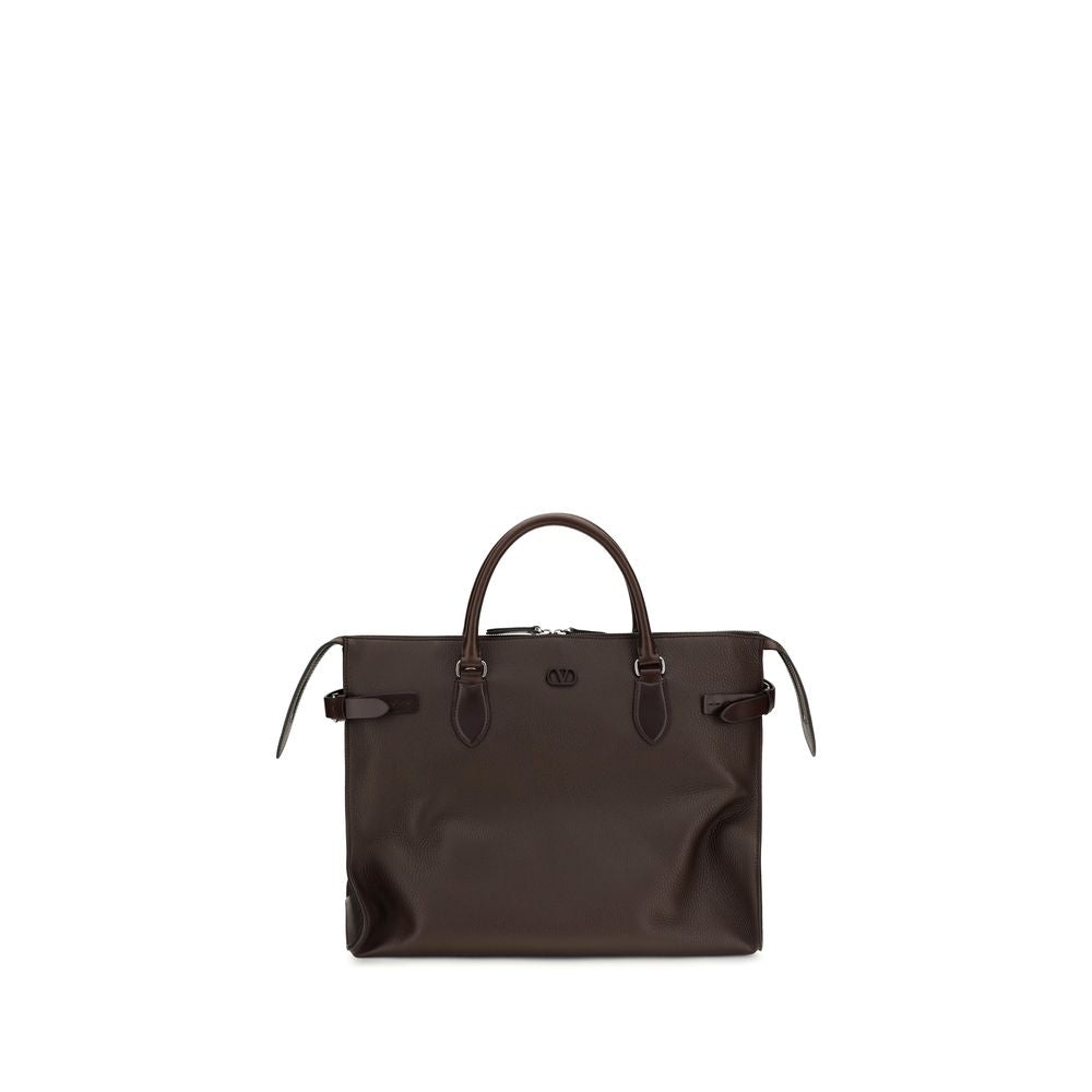 Brown Calf Leather Bos Taurus Handbag