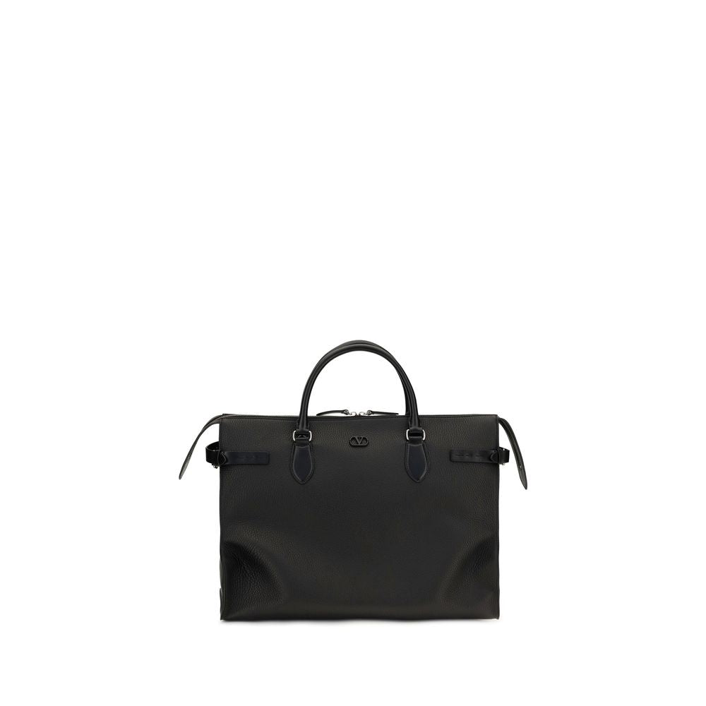 Black Calf Leather Bos Taurus Handbag