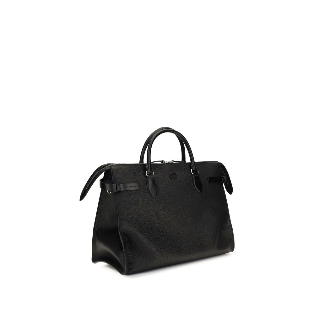 Black Calf Leather Bos Taurus Handbag