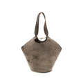 Beige Calf Leather Bos Taurus Shoulder Bag