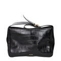 Black Leather Crossbody Bag