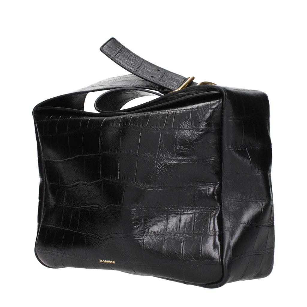 Black Leather Crossbody Bag