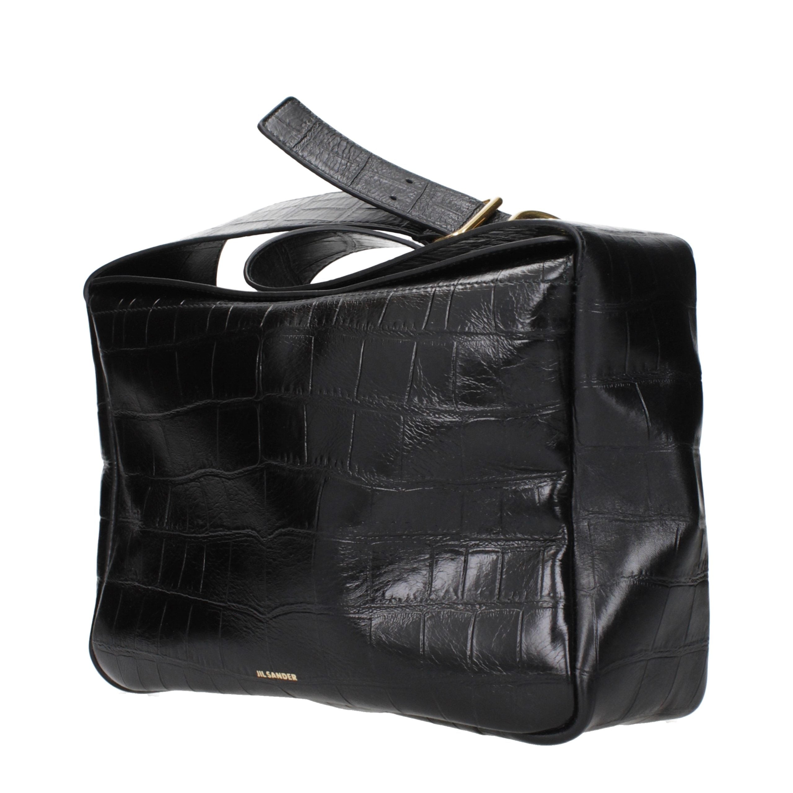 Jil Sander Black Leather Crossbody Bag