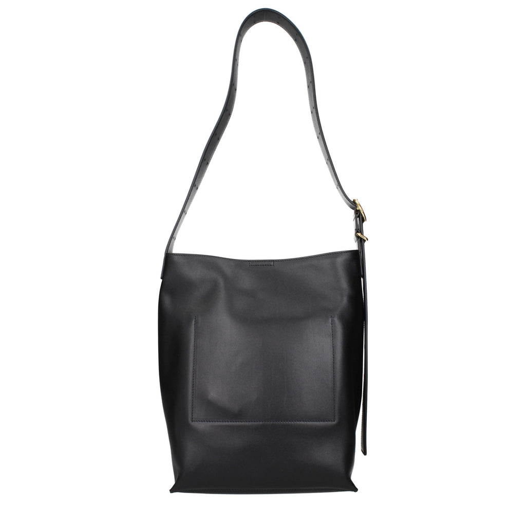 Black Leather Crossbody Bag