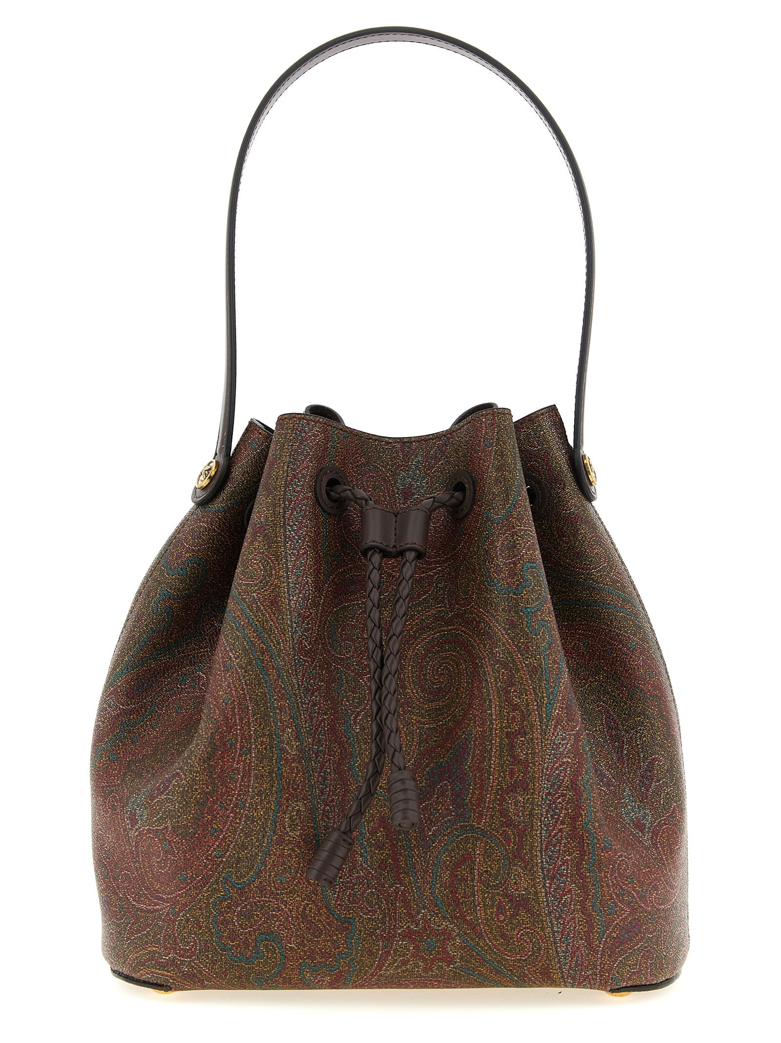 Etro Brown Cotton Handbag