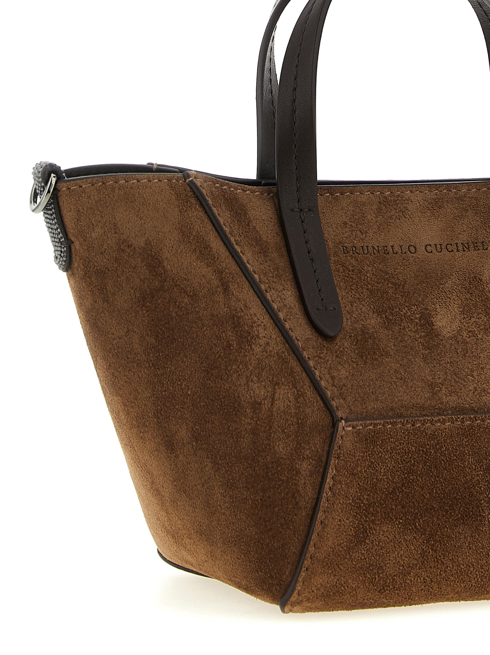 Brunello Cucinelli Brown Calfskin Handbag