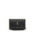 Black Calf Leather Bos Taurus Shoulder Bag