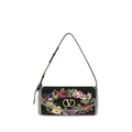 Black Satin Shoulder Bag