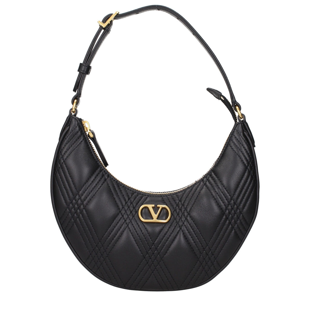 Black Leather Shoulder Bag