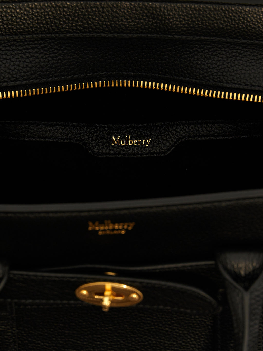 Black Calfskin Tote Bag