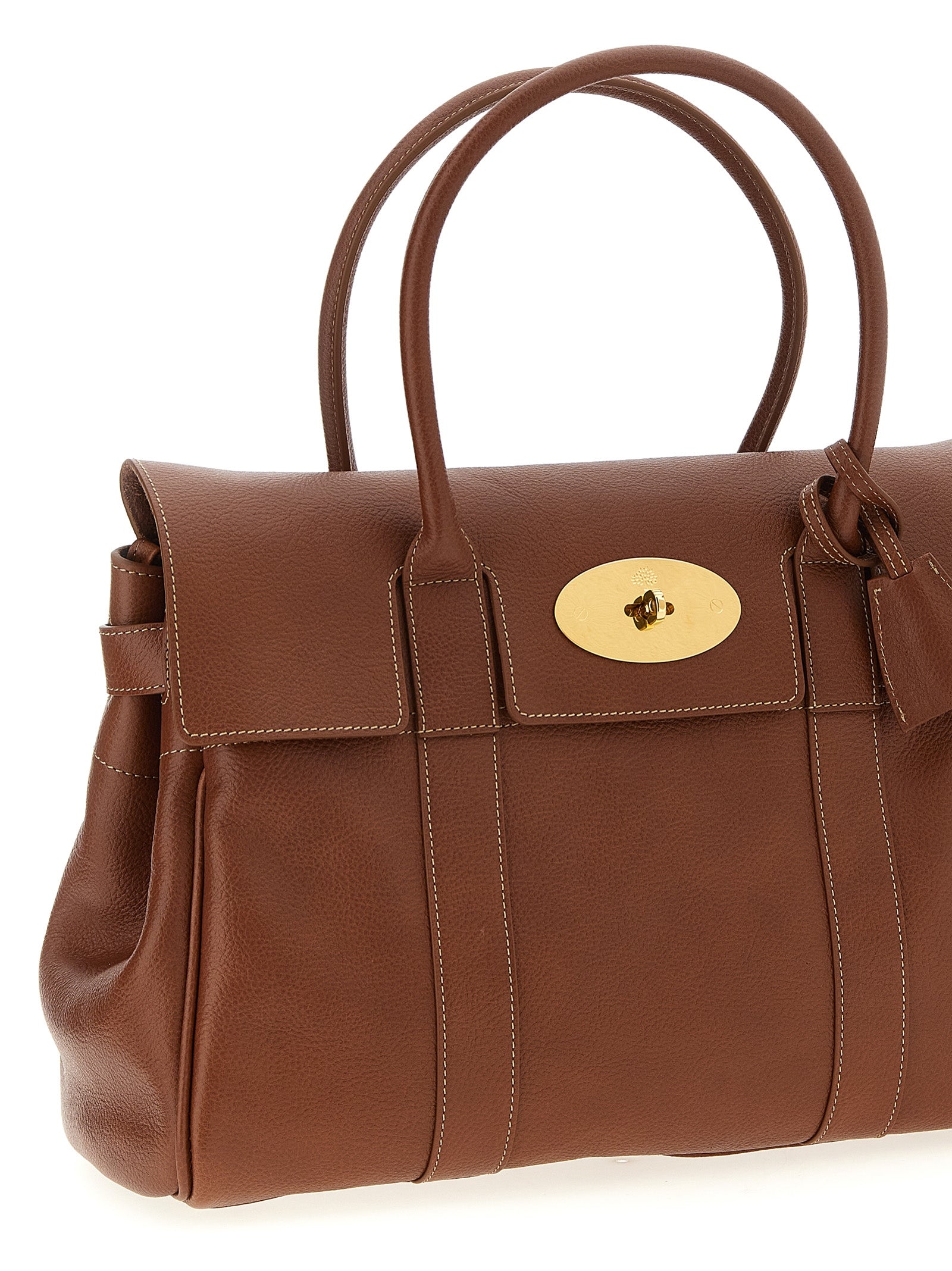 Brown Calfskin Shoulder Bag