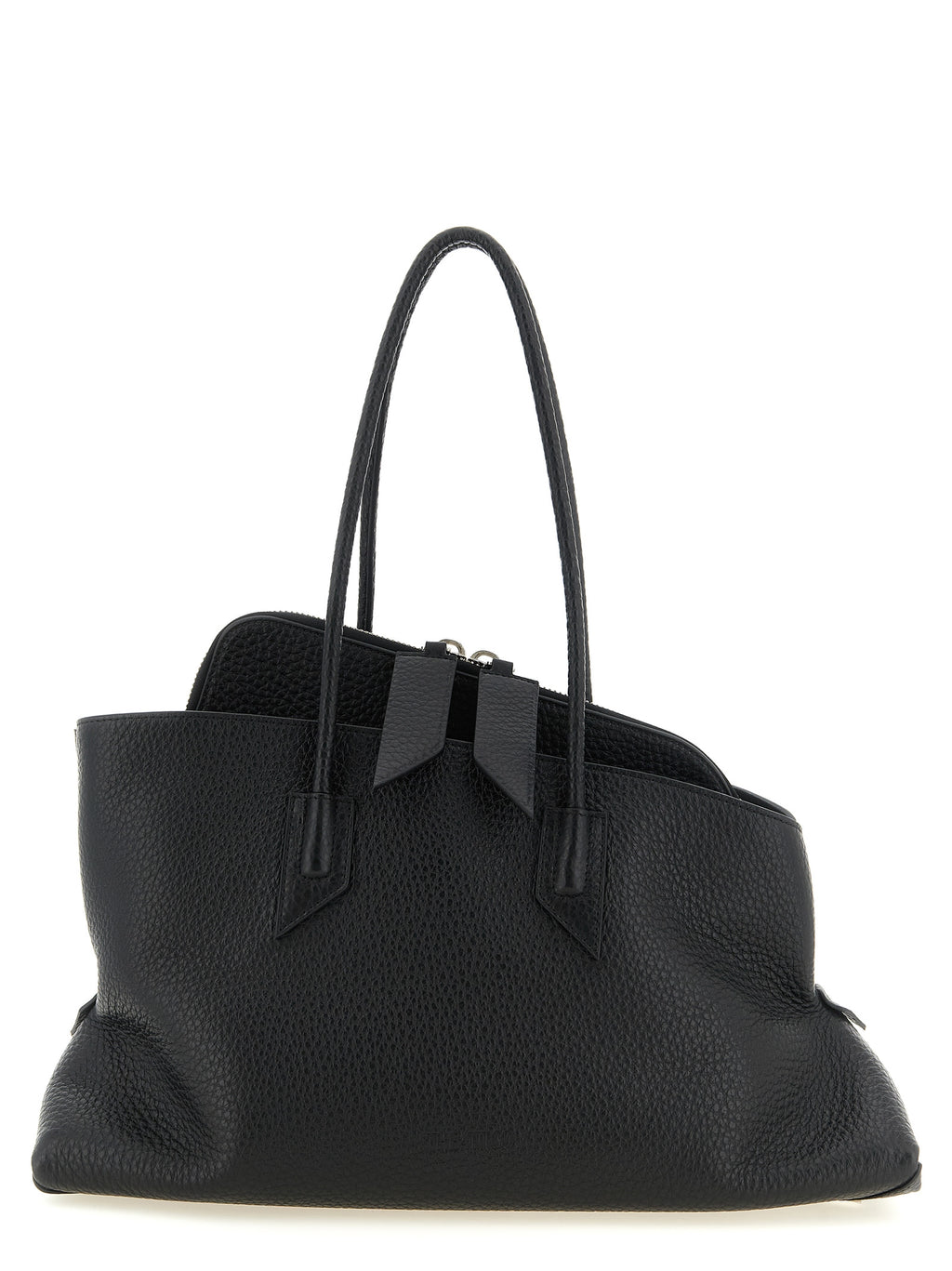 Black Bovine Leather Shoulder Bag