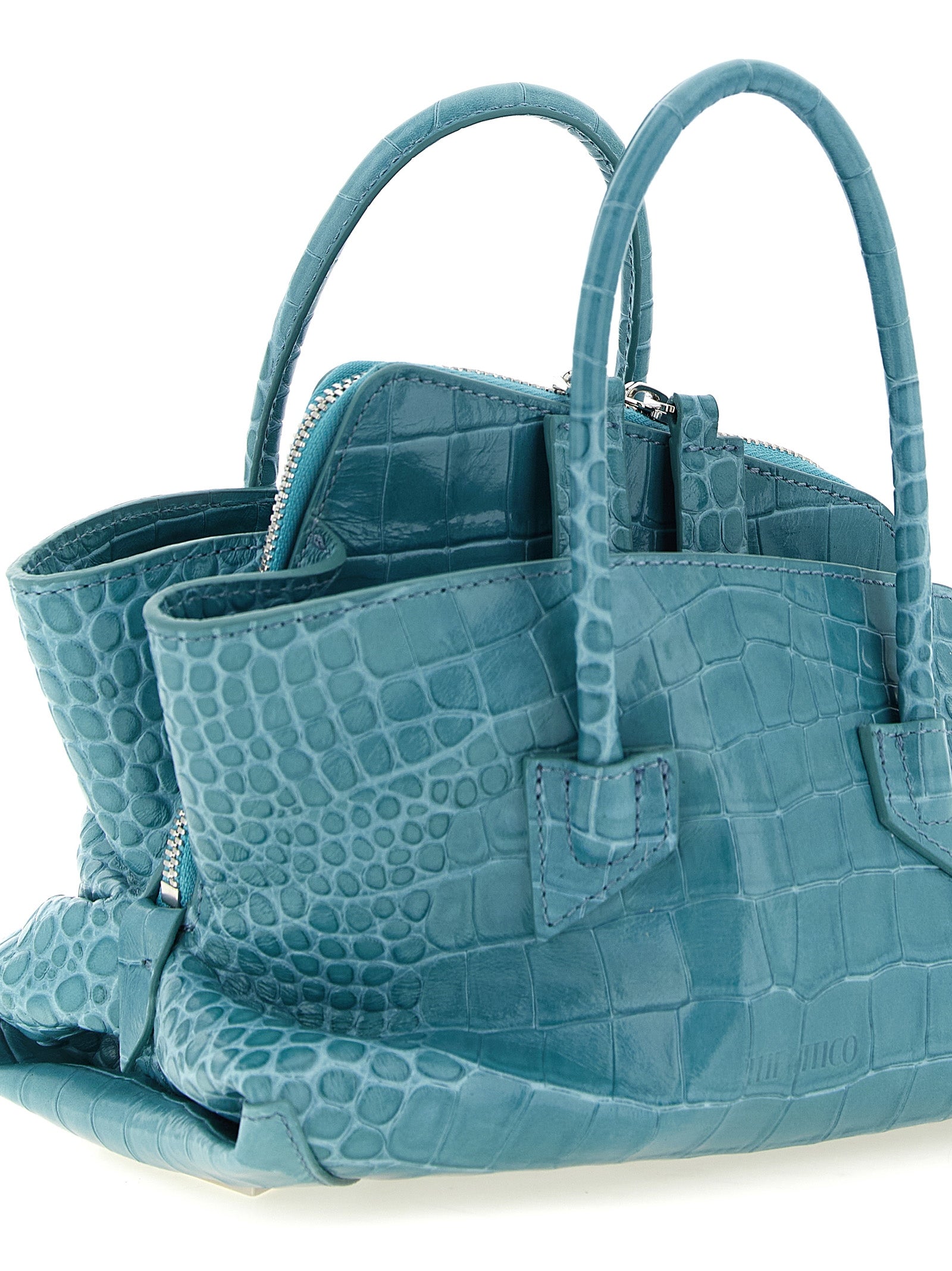 The Attico Blue Bovine Leather Handbag