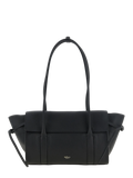 Black Calfskin Shoulder Bag