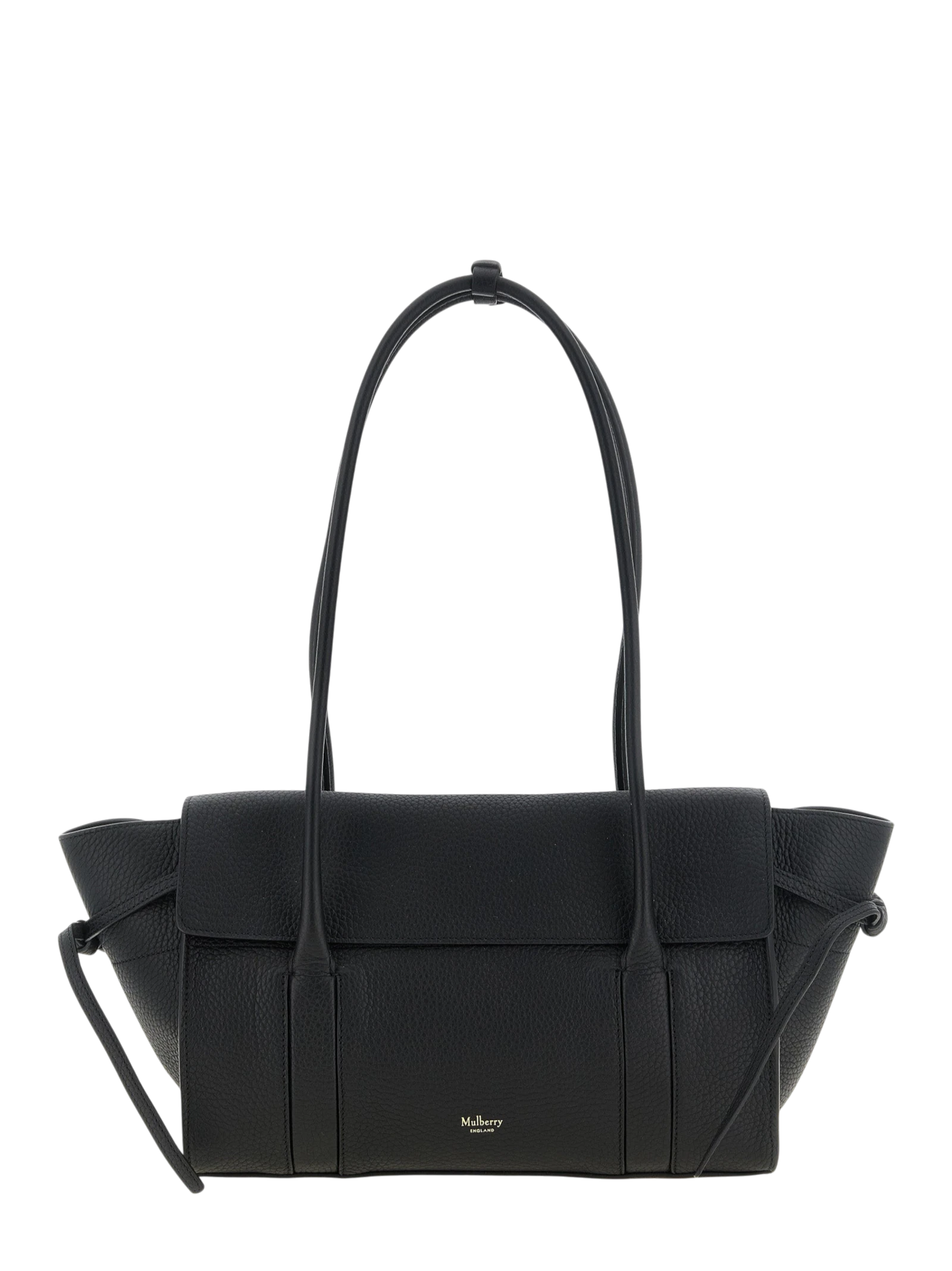 Black Calfskin Shoulder Bag