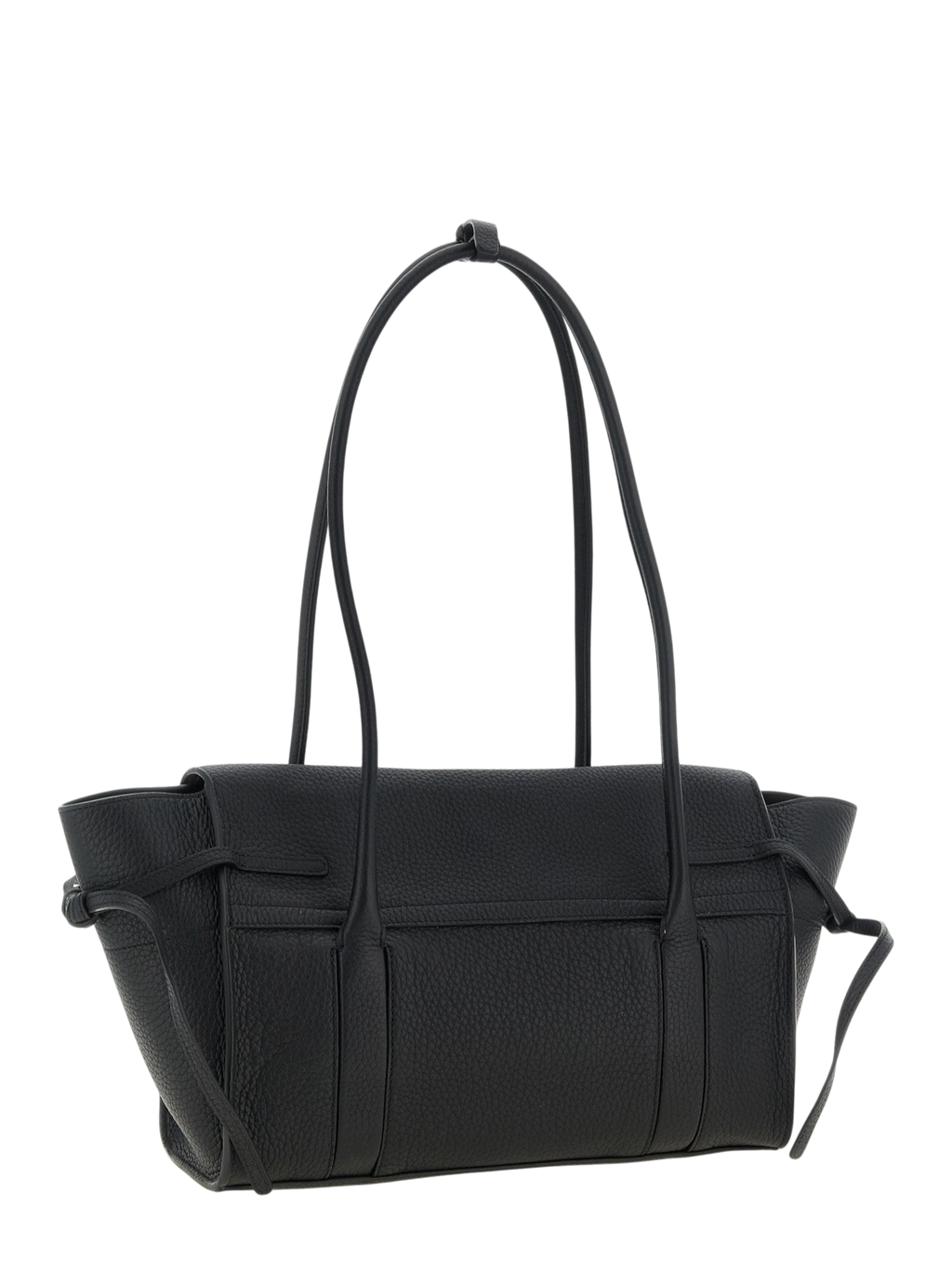 Black Calfskin Shoulder Bag