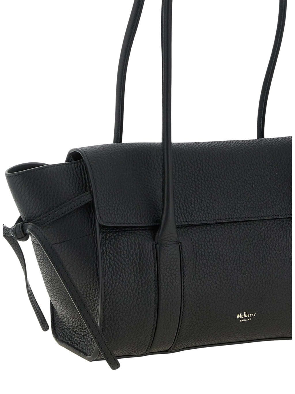Black Calfskin Shoulder Bag