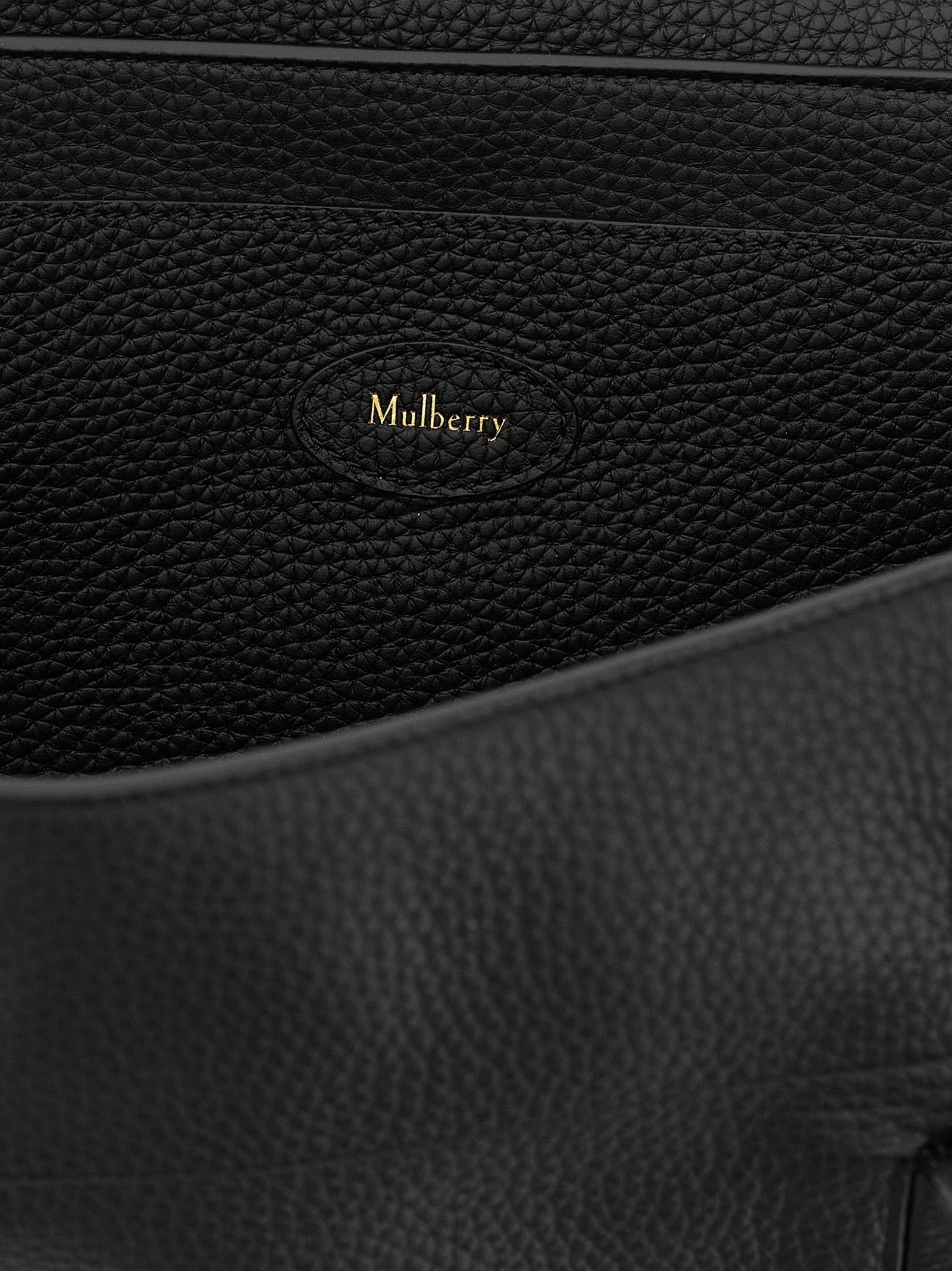 Black Calfskin Shoulder Bag